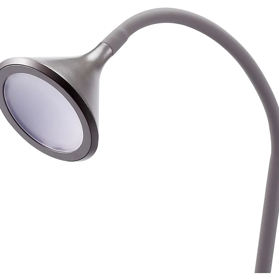 BLACK+DECKER LED Minimalist Floor Lamp, 58"H, Gray
