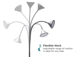 BLACK+DECKER LED Minimalist Floor Lamp, 58