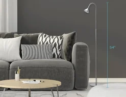 BLACK+DECKER LED Minimalist Floor Lamp, 58