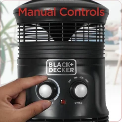 Black+Decker 360° Personal Portable Space Heater, 12-1/16