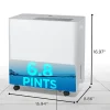Black+Decker 22-Pint Portable Dehumidifier, 1,500 Sq. Ft. Coverage, White, Total Qty 1