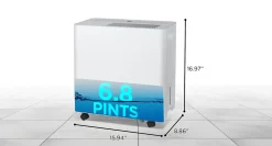Black+Decker 22-Pint Portable Dehumidifier, 1,500 Sq. Ft. Coverage, White, Total Qty 1