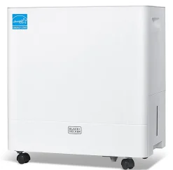 Black+Decker 22-Pint Portable Dehumidifier, 1,500 Sq. Ft. Coverage, White, Total Qty 1