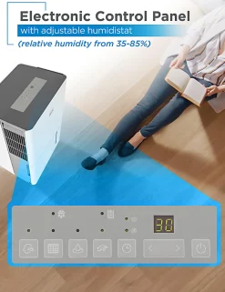 BLACK+DECKER Portable Dehumidifier, 30 Pints, 19-3/4