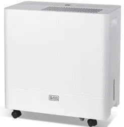 BLACK+DECKER Portable Dehumidifier, 50 Pints With Pump, 24-1/4"H x 15-7/16"W x 11-1/8"D