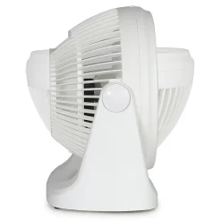 Black+Decker 3-Speed Portable Turbo Table Fan With Adjustable Tilt, 10-15/16”H x 6-1/8”W x 10-3/4”D, White