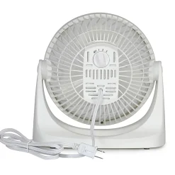 Black+Decker 3-Speed Portable Turbo Table Fan With Adjustable Tilt, 10-15/16”H x 6-1/8”W x 10-3/4”D, White