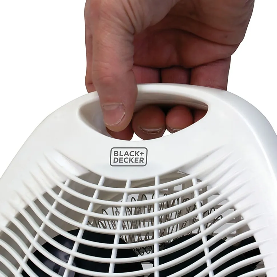 BLACK+DECKER™ 1,500-Watt-Max Personal Desktop Heater with Fan Setting, White