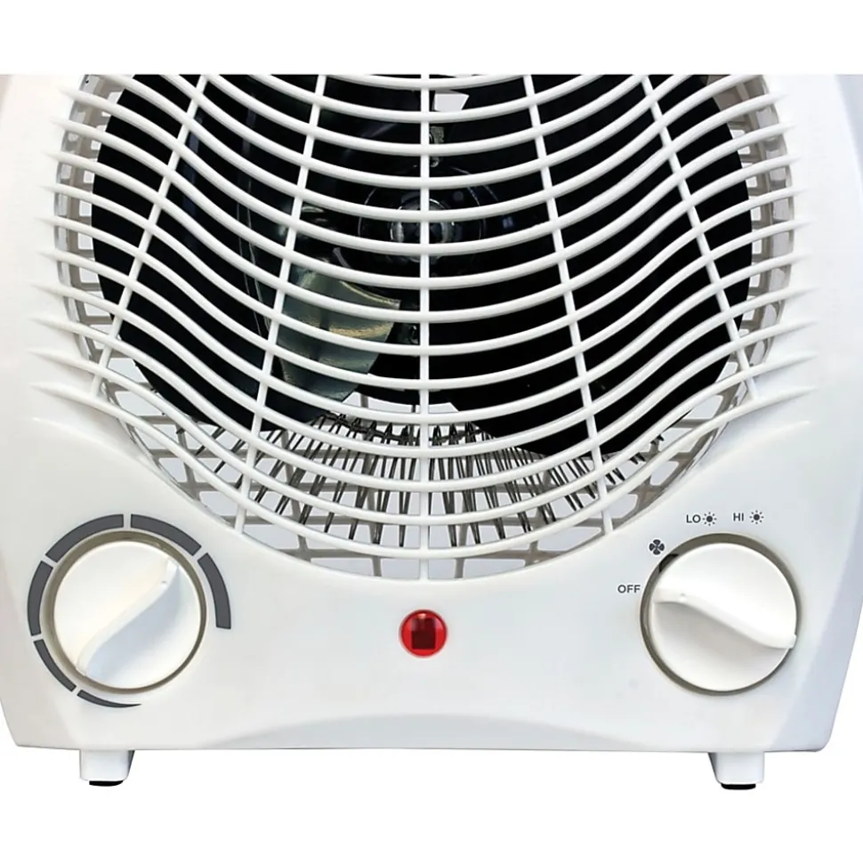 BLACK+DECKER™ 1,500-Watt-Max Personal Desktop Heater with Fan Setting, White
