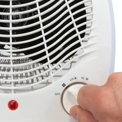 BLACK+DECKER™ 1,500-Watt-Max Personal Desktop Heater with Fan Setting, White