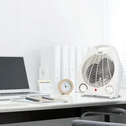 BLACK+DECKER™ 1,500-Watt-Max Personal Desktop Heater with Fan Setting, White
