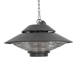 Black+Decker 1500-Watt Outdoor Ceiling-Mounted Electric Patio Heater, 56 Sq. Ft. Coverage, Black