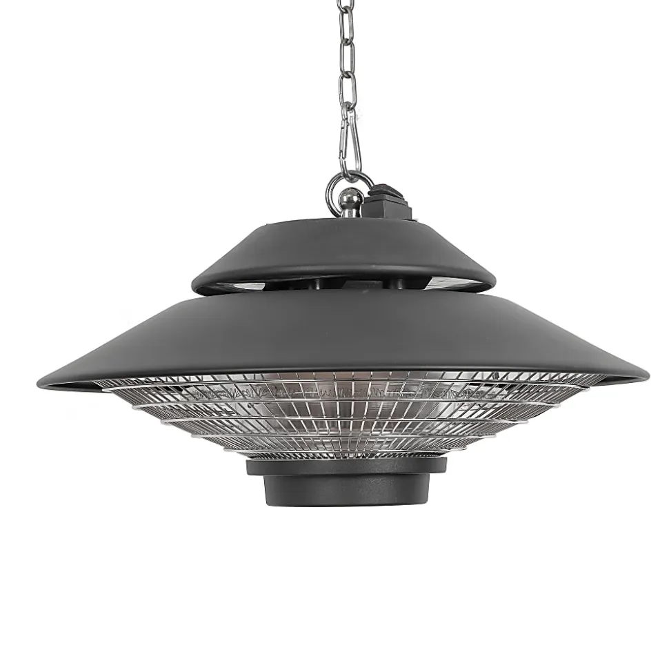Black+Decker 1500-Watt Outdoor Ceiling-Mounted Electric Patio Heater, 56 Sq. Ft. Coverage, Black