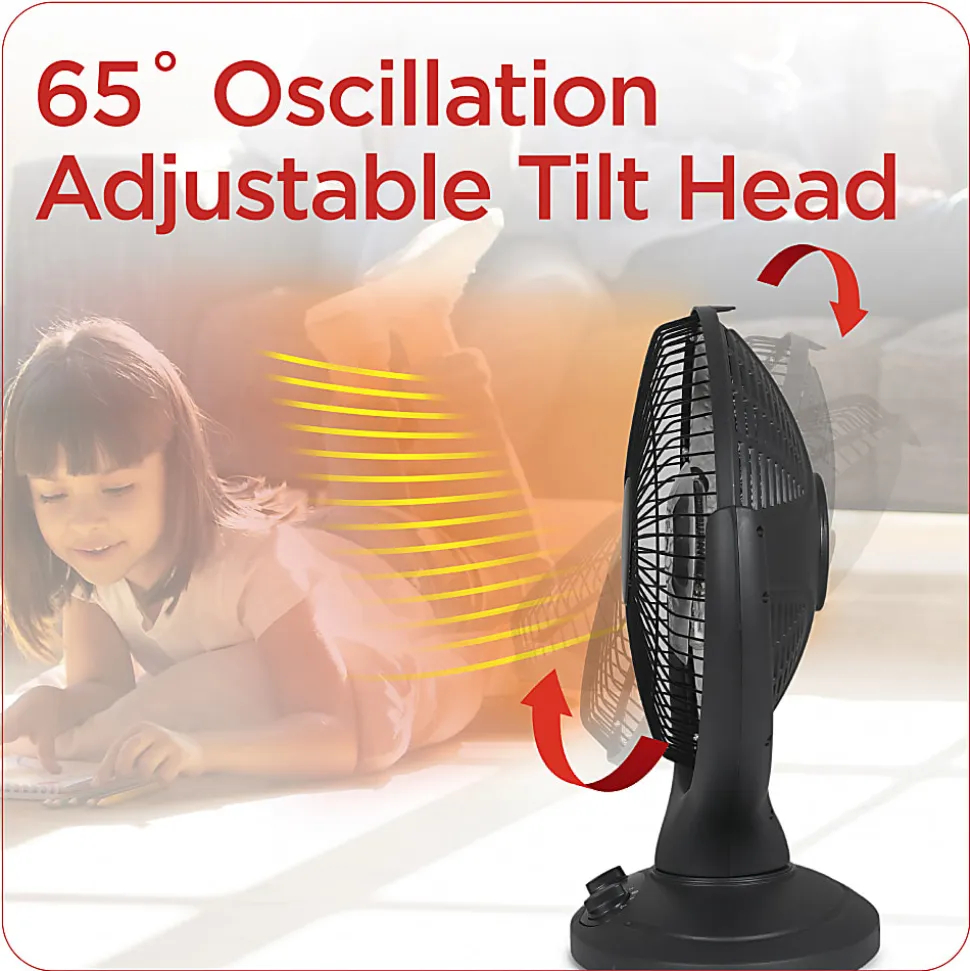 Black+Decker 800-Watt Radiant Dish Portable Heater, For Rooms Up To 161 Sq. Ft., Black