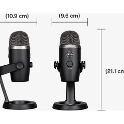 Blackmore Blue Yeti Nano Wired Condenser Microphone  20 Hz to 20 kHz  Cardioid, Omni directional  Desktop, Stand Mountable  USB