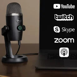 Blackmore Blue Yeti Nano Wired Condenser Microphone 20 Hz to 20 kHz Cardioid, Omni directional Desktop, Stand Mountable USB