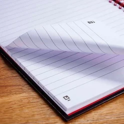 Black n' Red® Business Notebook, 8 1/2" x 11", 1 Subject, Legal Ruled, 70 Sheets, Black/Red