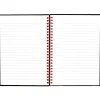 Black n' Red™ Notebook/Journal, 8 1/4" x 5 7/8", Black/Red, 70 Sheets