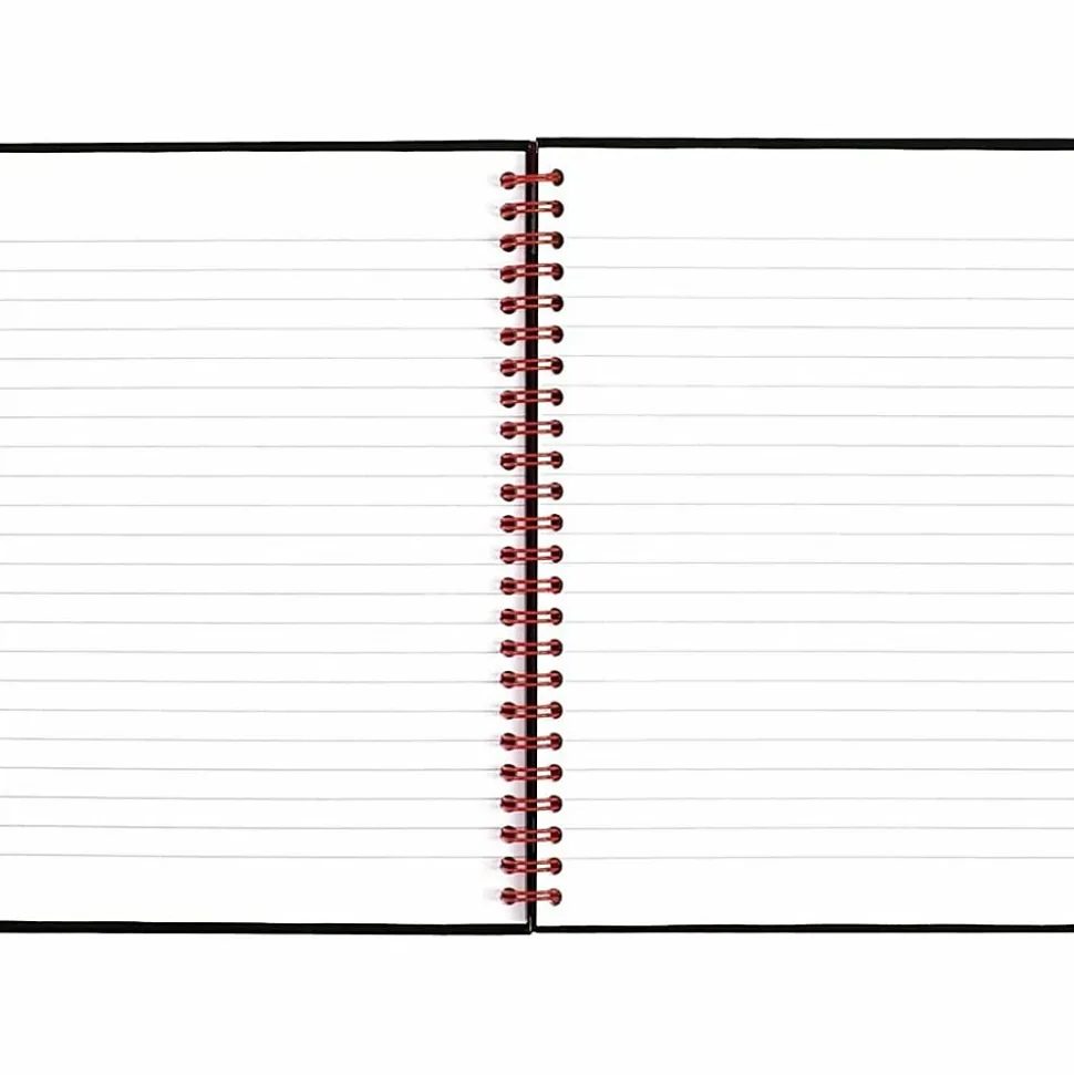 Black n' Red™ Notebook/Journal, 8 1/4" x 5 7/8", Black/Red, 70 Sheets