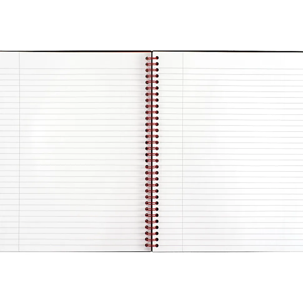 Black n' Red™ Wirebound Notebook, 8 1/2" x 11", 1 Subject, College Ruled, 70 Sheets, Black/Red