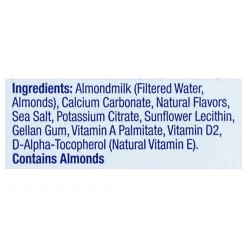 Blue Diamond Almond Breeze Unsweetened Almond Milk, Vanilla, 64 Fl Oz, Pack Of 2 Cartons