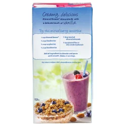 Blue Diamond Almond Breeze Unsweetened Almond Milk, Vanilla, 64 Fl Oz, Pack Of 2 Cartons