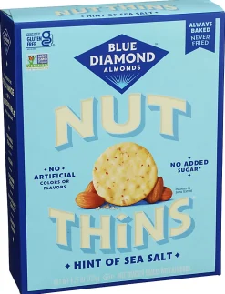 Blue Diamond Nut Thins, Sea Salt, 4.25 Oz, Total Qty 12