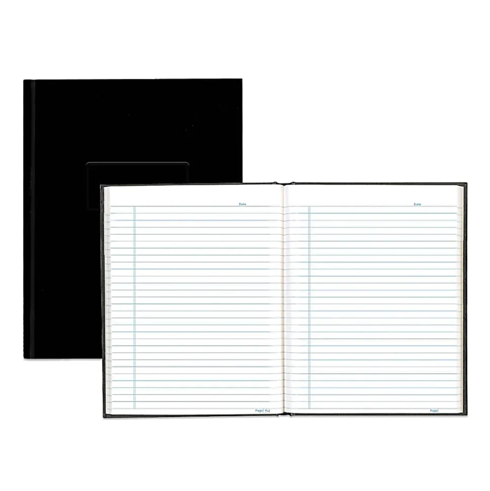 Blueline® Brand 50% Recycled Composition Book, 7 1/4" x 9 1/4", College Ruled, 192 Sheets, Black