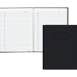 Blueline® Brand 50% Recycled Composition Book, 7 1/4" x 9 1/4", College Ruled, 192 Sheets, Black