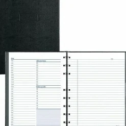 Blueline® NotePro And Graphics Notebook, 7 7/16" x 9 1/2", Black
