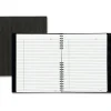 Blueline® NotePro Hard Romanel Cover Notebook, Letter Size (8 1/2" x 11"), 100% Recycled, 100 Sheets, Black