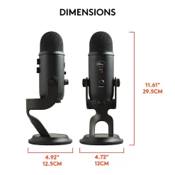 Blue Microphones Yeti USB Microphone, Blackout