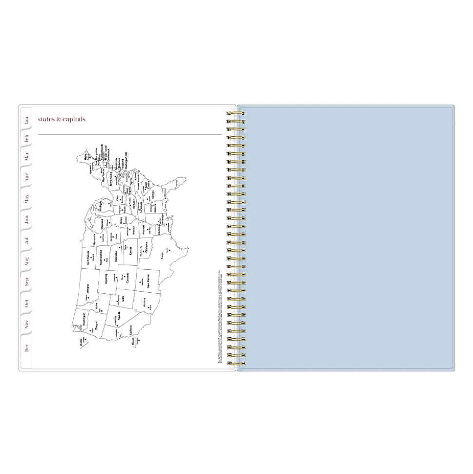 2026 Blue Sky Belinda Selene Weekly/Monthly Planner, 8-1/2” x 11", Kerry Blue, January To December, 155746