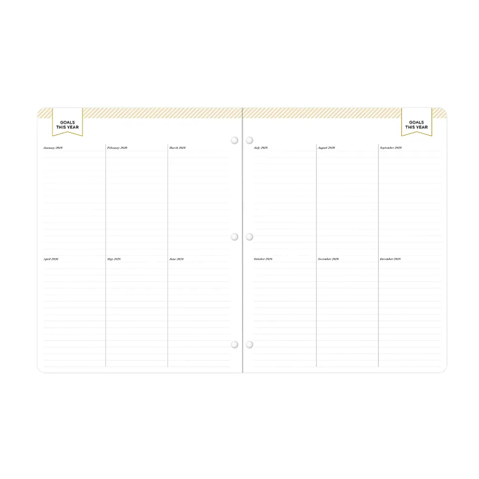 2026-2027 Blue Sky Day Designer Monthly Stapled Planner, 8-1/2" x 11", Kerridge Green, January 2026 To December 2027, 155626