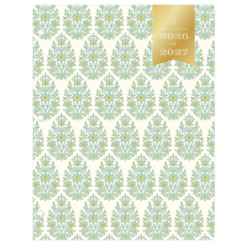 2026-2027 Blue Sky Day Designer Monthly Stapled Planner, 8-1/2" x 11", Kerridge Green, January 2026 To December 2027, 155626