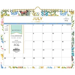 2026–2027 Blue Sky DD Flutter Monthly Safety Wirebound Wall Calendar, 11 x 8.75, Flutter, Academic Year, 136694