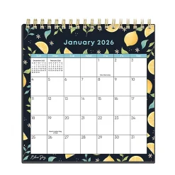 2026 Blue Sky Monthly Desk Calendar With Stand, 6-1/8” x 6-3/8”, Gilly, January To December, 155936