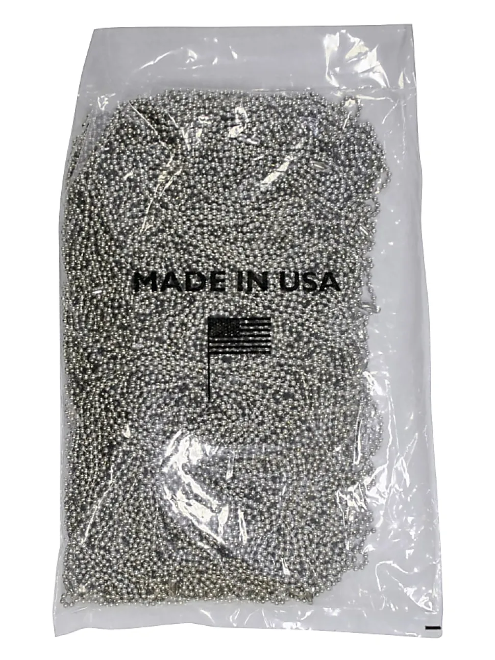 BMC Ball Chain Dog Tag Chains, 30", Silver, Pack Of 100