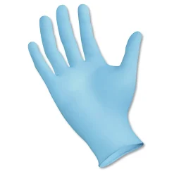 Boardwalk Disposable Examination Nitrile Gloves, Medium, Blue, 5mil, Box Of 100 Gloves