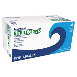 Boardwalk Disposable General-Purpose Powder-Free Nitrile Gloves, X-Large, Blue, 4mil, Box Of 100 Gloves