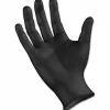 Boardwalk Disposable General-Purpose Powder-Free Nitrile Gloves, Large, Black, 4.4mil, Box Of 100 Gloves