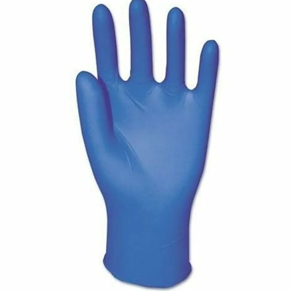 Boardwalk Disposable General-Purpose Powder-Free Nitrile Gloves, Large, Blue, 5mil, Box Of 100 Gloves