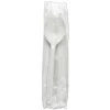 Boardwalk® Heavyweight Wrapped Polypropylene Soup Spoons, White, Pack Of 1000 Spoons