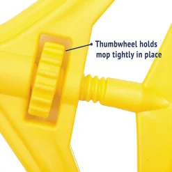Boardwalk® Quick-Change Side-Latch Mop-Head Handle, Yellow