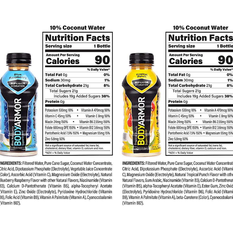 Bodyarmor BASE Sports Drink Variety Pack, 12 Oz, Pack Of 24 Drinks
