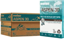 Boise® ASPEN® 30 Multi-Use Printer & Copy Paper, 5 Reams, White, Ledger (11