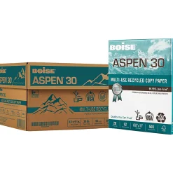 Boise® ASPEN® 30 Multi-Use Printer & Copy Paper, 10 Reams, White, Letter Size, 5000 Sheets Per Case- 054901-CTN