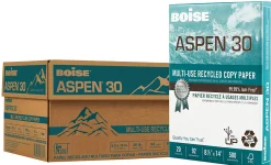 Boise® ASPEN® 30 Multi-Use Printer & Copy Paper, 10 Reams, White, Legal (8.5" x 14"), 5000 Sheets Per Case- 054904-CTN
