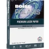 Boise POLARIS® Premium Laser Paper, 1 Ream, White, Letter Size (8 1/2" x 11"), Ream Of 500 Sheets, 24 Lb, 98 Brightness