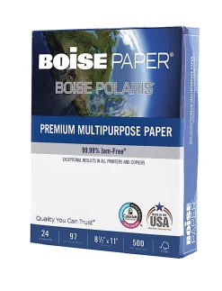 Boise® POLARIS® Premium Multi-Use Printer & Copy Paper, 10 Reams, White, Letter (8.5